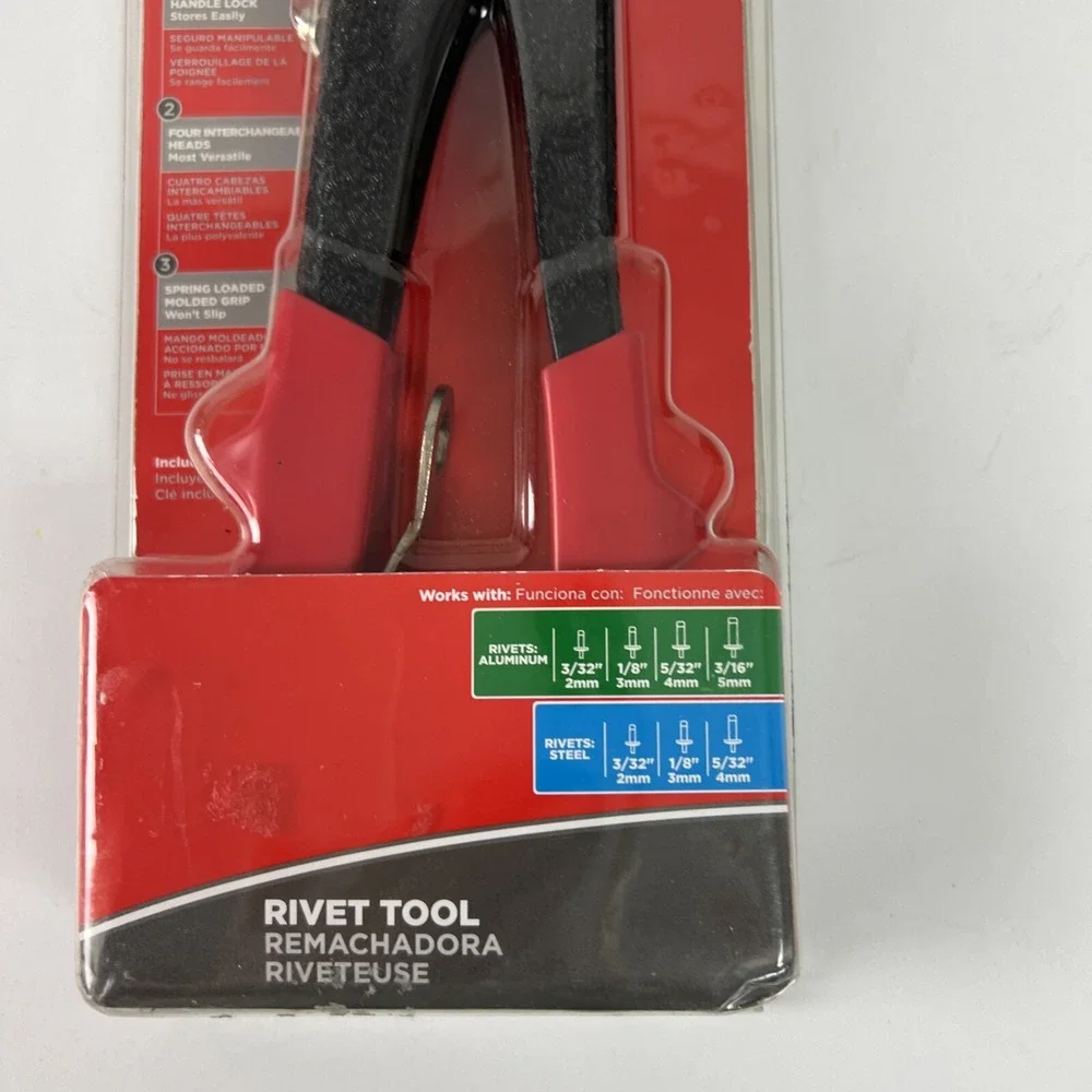 ARROW Rivet Tool RH200 Fastener Professional 4 Heads‎ All Steel Construction D25